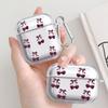 Фруктовый чехол-вишня для Airpods 4 Pro 2 Pro3 3 1 Pro2 Прозрачный чехол-обложка для наушников