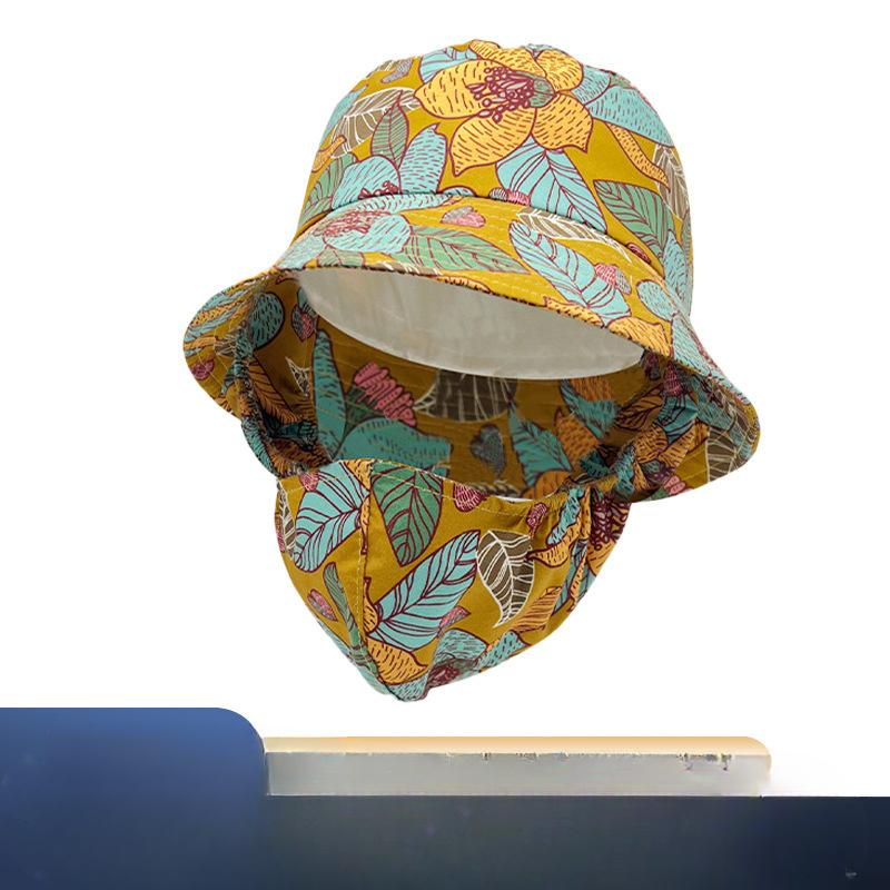 Летняя шляпа-капюшон для женщин, защита от солнца и интегрированная маска от солнца, дышащая шляпа от солнца, защита лица, УФ-шляпа рыбака