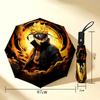 Naruto Power 8 Ribs 3Fold Black Glue Uv Protection Umbrella Sun Protection Rainproof Compact Folding Umbrella For Travel Daily Use C923521