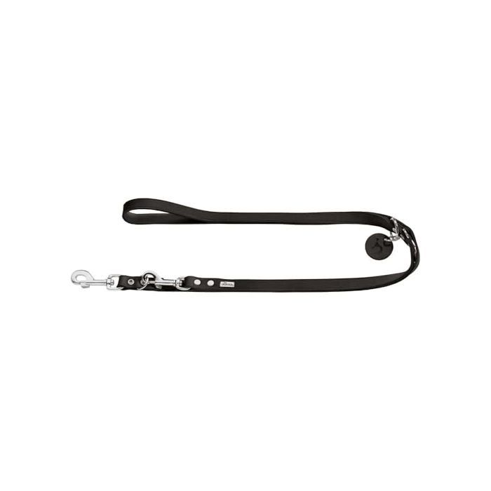 Training Leash - HUNTER - Aalborg - Soft Leather - Black - 13 Mm X 200 Cm