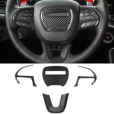 Декоративная накладка на руль автомобиля, рамка, наклейки для Dodge Challenger Dodge Charger 2015-2022, молдинги для интерьера