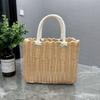 Imitation Rattan Storage Basket Plastic Woven Handbag New Hanging Baskets  Fruit