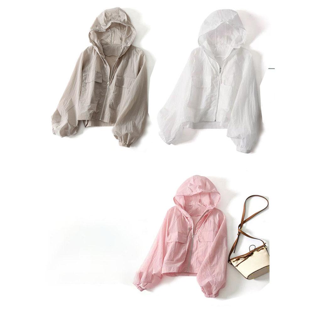 Простота Тонкая Солнцезащитная Одежда Анти УФ Свободная Летняя Куртка С Длинными Рукавами Водонепроницаемая Быстросохнущая Женская Пальто Спорт На Открытом Воздухе