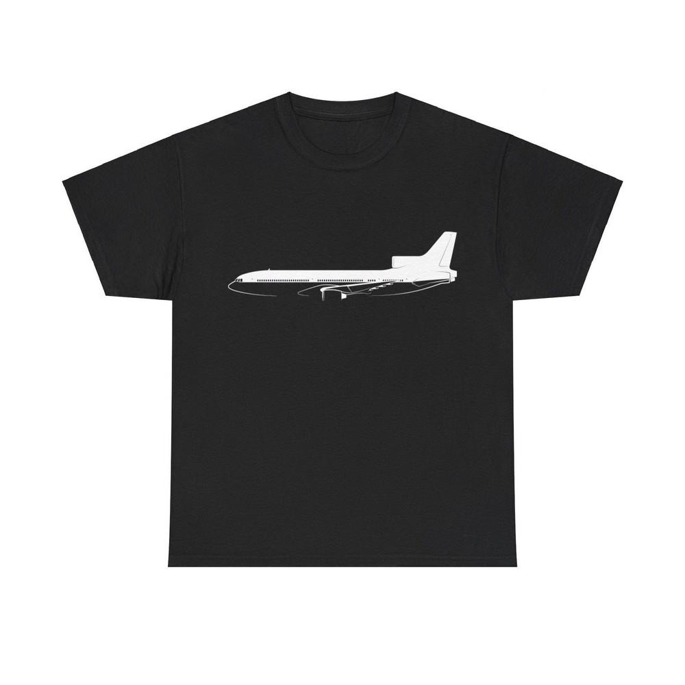 Футболка с силуэтом самолета Lockheed L-1011 TriStar