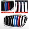 3pcs/Set M Power Car Racing Front Grille Trim Strips For X1 X2 X3 X5 E46 E90 E91 E92 E93 F30 E60 E61 F10 G30 G20 F07 F11 F18 Performance