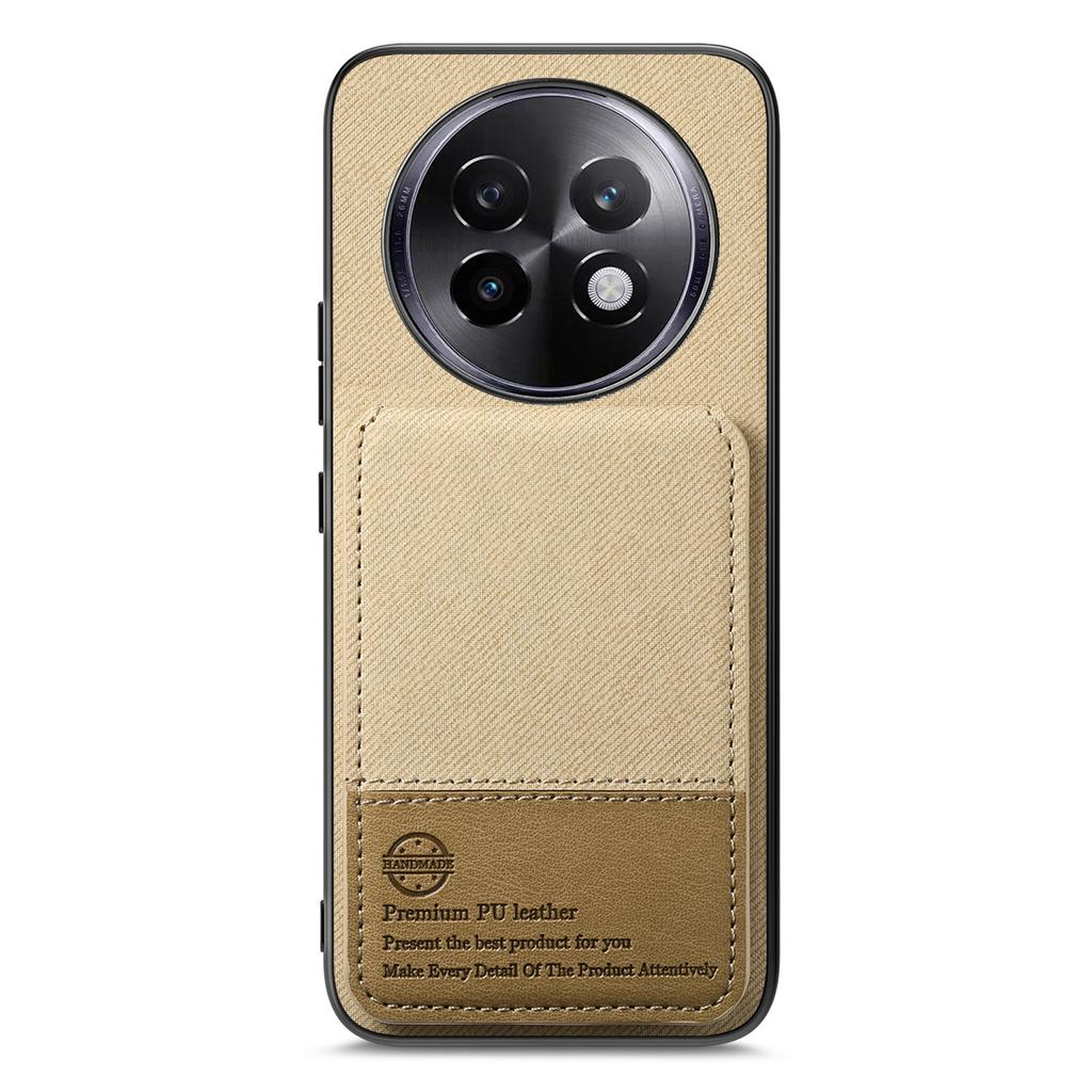 For Realme 13 Pro 5G (Global) Case Cloth Texture Leather+PC+TPU RFID Blocking Phone Cover with Card Holder