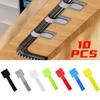 10Pcs Reusable Cable Ties Fastening Wire Organizer Cord Rope Holder Self Adhesive Adjustable Organizer Straps Desk Management