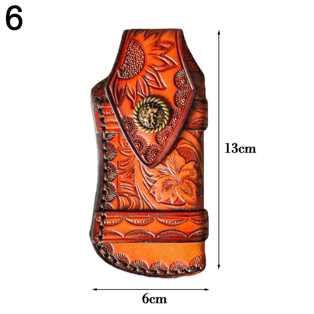 Кобура кожаный чехол-держатель фонарика чехол для переноски в лагере на открытом воздухе чехол с петлей для ремня складной нож инструмент