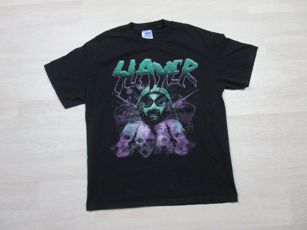 Vintage Slayer Band T-shirt L Y2K Heavy Metal Concert Tour Music God Hates Us
