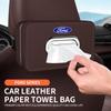 AAAMW1 For Ford Mondeo Focus Explorer Escape Kuga Everest Bronco F-150 Ranger Transit Car-Mounted Leather Tissue Paper Storage Box