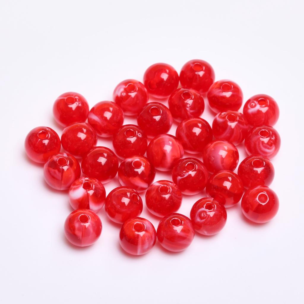 Бусины россыпью, аксессуары для бисероплетения, 8 мм, ручная работа, изготовление ювелирных изделий из смолы, браслет, ожерелье, аксессуары, 30 шт., модный имитационный нефритовый камень, круглый