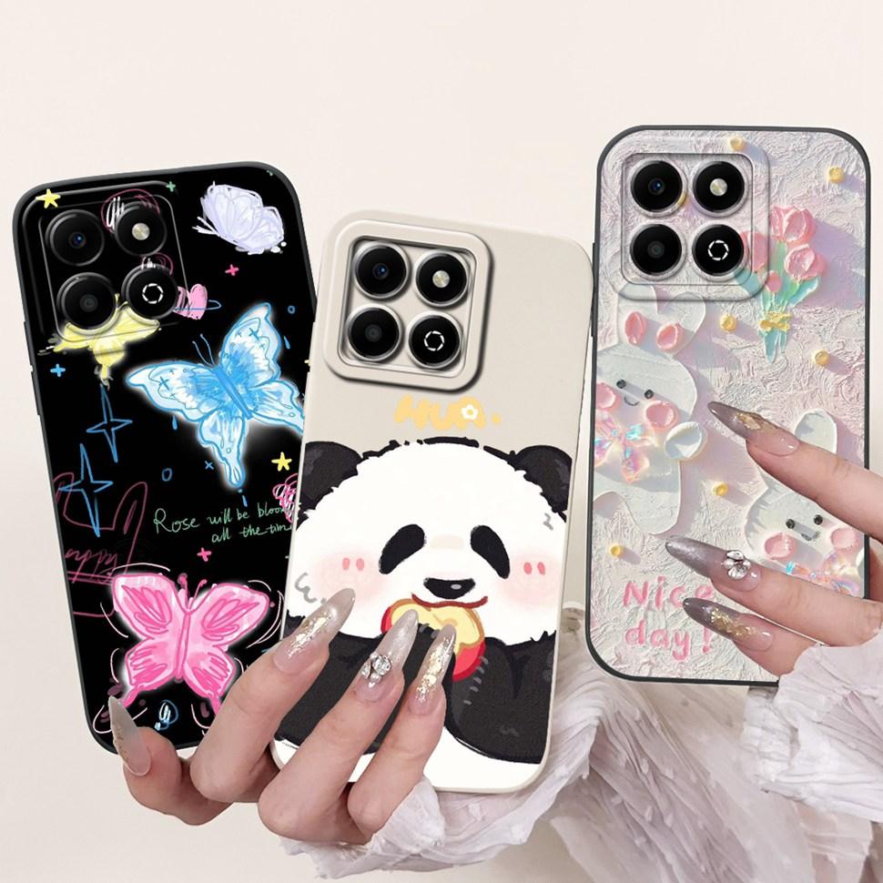 Colorful Flower Case For Honor X6b Coque Silicone Soft Cover For Huawei Honor X 6b 6a X6A Phone Cases Covers Bumper
