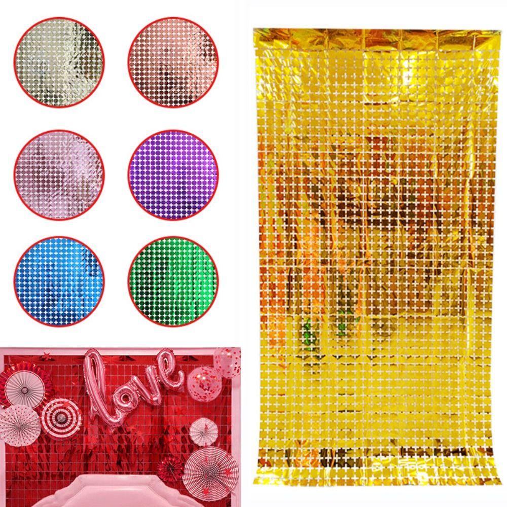 Great Event Decor Wall Background Curtain Festival Celebrations Square Sequin Panel