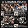 High Temperature 1400°C Copper Anti-Seize Grease Lubricant for Auto Brake Exhaust Spark Plug Bolt with Applicator Brushes Repair