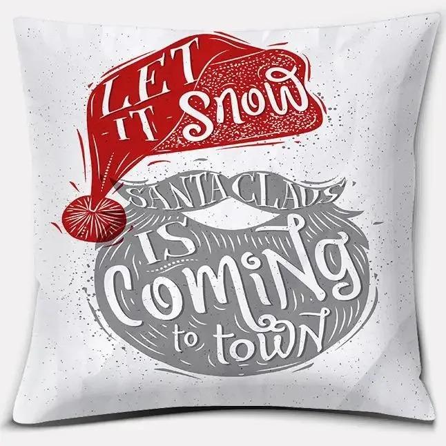Christmas Themed Pillowcases Car Accessories Office Santa Claus Living Room Sofa Home Decoration Pillowcases