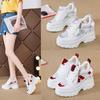 Summer Women Sneakers Mesh High Platform Trainers White Shoes 9CM Heels Wedges Sandals Breathable Woman Casual Outdoor Shoe