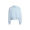Originals Solid Color Brand Logo Long Sleeve Crewneck Sweatshirt Women Sweatshirt Light-Pink Blue IK7694