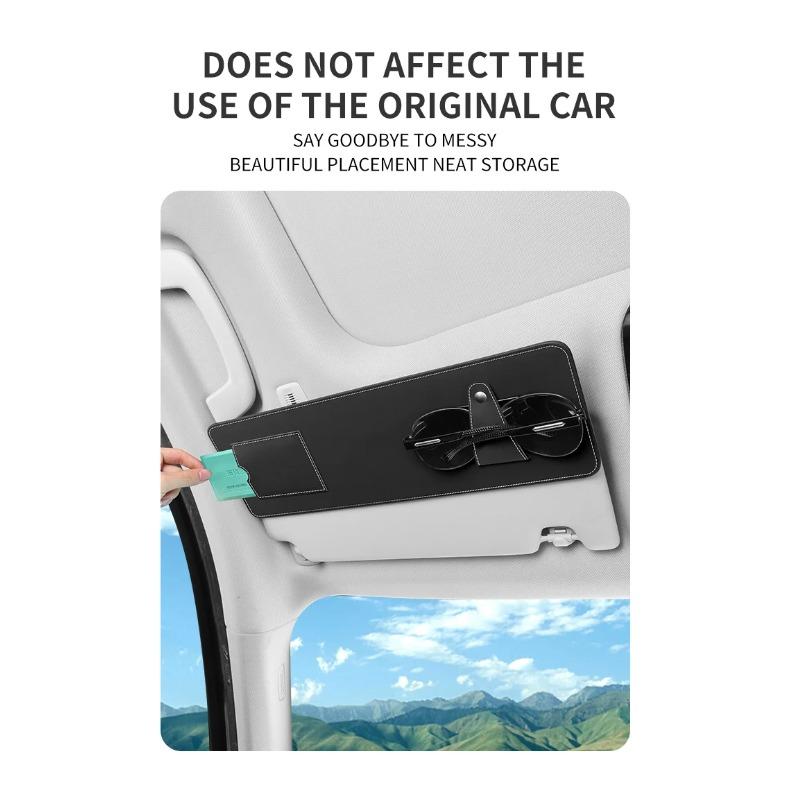 Расширитель козырька автомобиля для хранения мелочей Блок от солнца Блок для хранения очков и карт на окне автомобиля Универсальный для аксессуаров автомобиля
