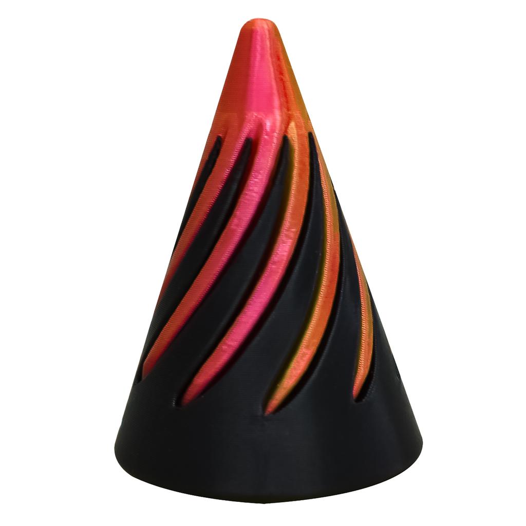 Impossible Cone Stress Relaxing Anxiety Relief Desktop Decoration 3D Printed Pyramid Passthrough
