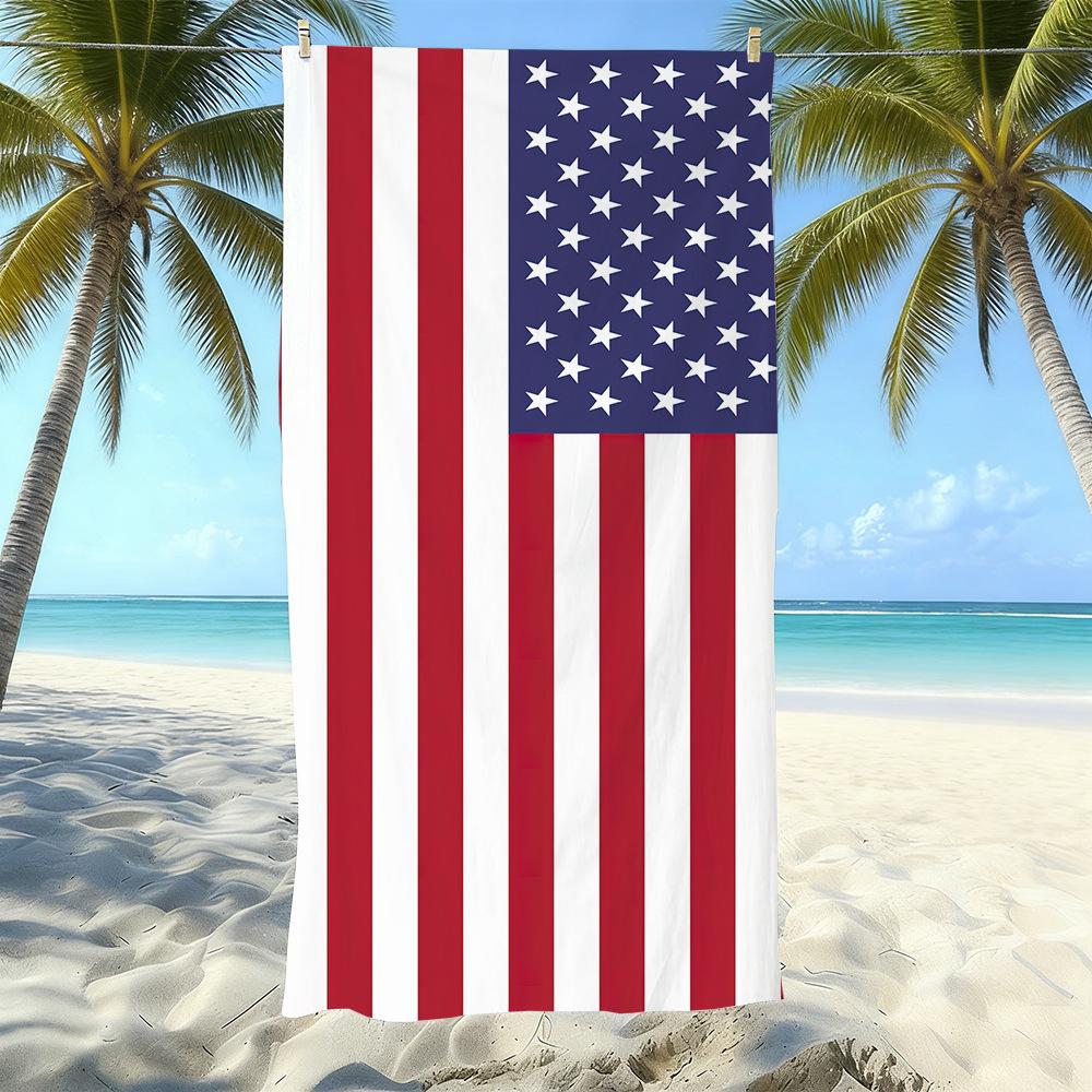Microfiber Printed Beach Towel Quick-Drying Sand-Proof Absorbent Bath Towel Travel Swimming Towel