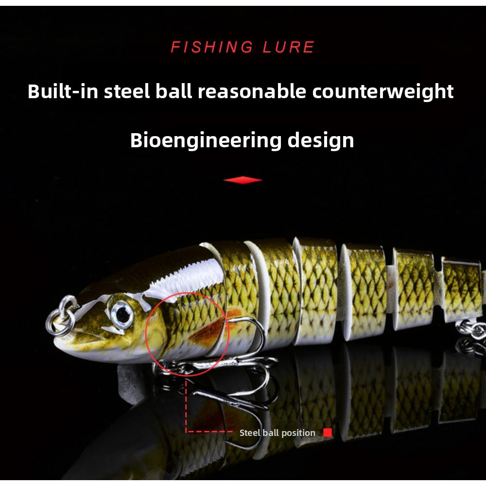 Набор многосекционных приманок Luya 8-секционная рыба приманка для пресноводной морской рыбалки твердая приманка приманка Luya продается далеко 13,5 см