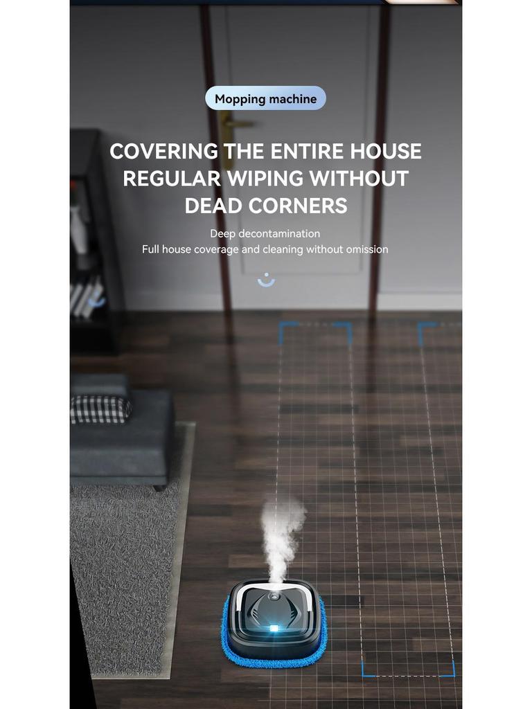 Трансграничный робот-пылесос: Автоматический пылесос «все в одном» для уборки пылесосом, подметания и мытья полов - Интеллектуальный, многофункциональный и компактный.