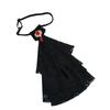 Women's Multilayer Lace Ruffle Crystal Faux Collar Gothic Victorian Detachable Jabot Collar Steampunk Clothing Accessory