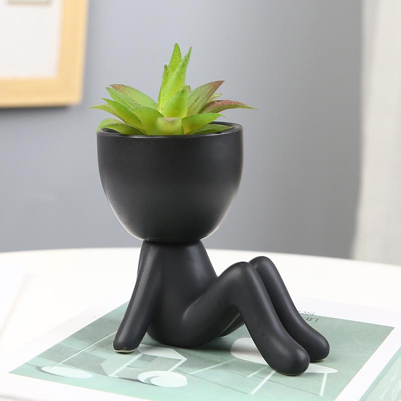 Nordic Succulent Flowerpot Creative Ceramic Ornament Crafts Decor Plant Pot