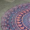 Indian Large Round Tapestry Camping Cotton Fabric Mandala Tablecloth Yoga Mat Boho Beach Blanket Circle