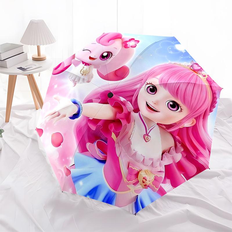 Princess, Fairy Automatic Opening and Closing, 8 rib Structure Portable Umbrella, Suitable for Men and Women in All Seasons  Perfect Gift fo