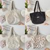 Floral Polyester Tote Bag For Women With Large Capacity And Card Pocket