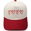 New butterfly love knot truck driver hat embroidery retro leopard print color matching baseball cap European beautiful woman leisure