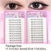 24 Rows 8-13mm Length False Eyelashes Easy to Wear DIY Lash Extension Kit  Makeup Enhancement