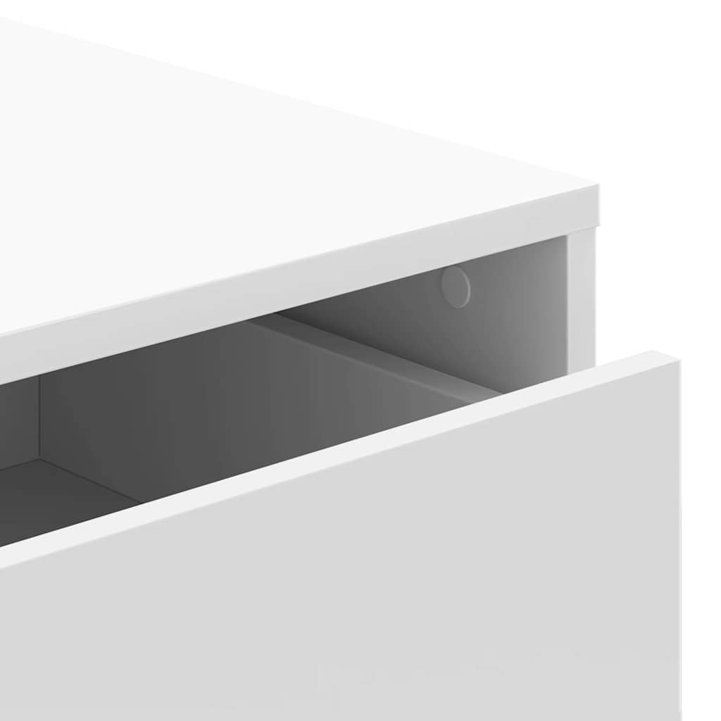 White Chest of Drawers 60 x 41 x 76 cm Particleboard
