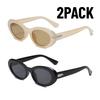 2PACK Cat Eye Sunglasses for Women Eyewear Fashion SunGlasses Man Outdoor Cycling Goggles Vintage Occhiali Da Sole Da Uomo UV400