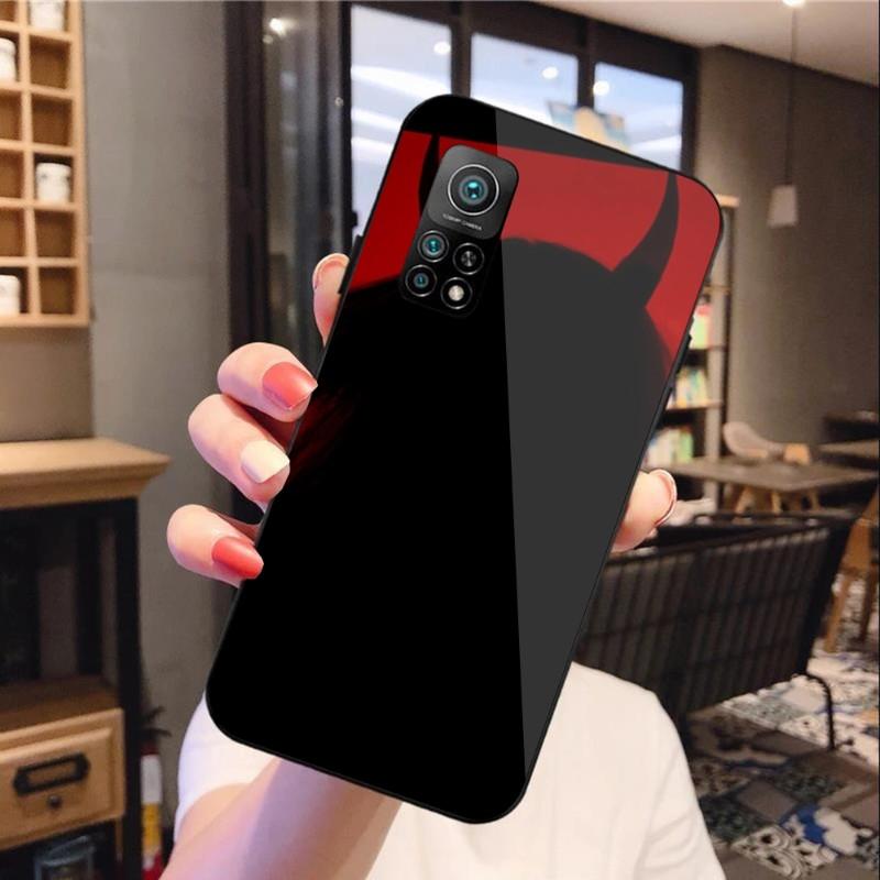 Чехол для телефона Sexy Devil Woman для Xiaomi 12 11T 10 9 Redmi Note 11 10 10S Pro Redmi 9 9A 8, черный, из поликарбоната, стеклянный чехол для телефона