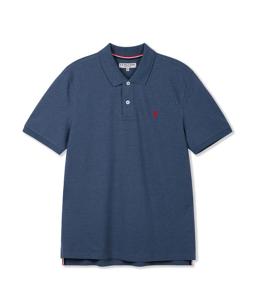 USPOLOASSN Summer Polo Shirt_Melange Blue