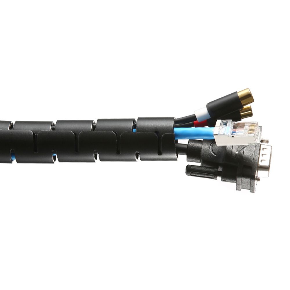 Гибкий спиральный органайзер для кабелей для организации кабелей без спутывания