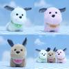 Charming Cartoon Style Plush Dog Pendant Keychain Fluffy Doll For Kids And Collectors