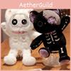 Cute Cartoon Skull Cat Plush Toy Doll For Bed Cuddling Funny Ugly Gift