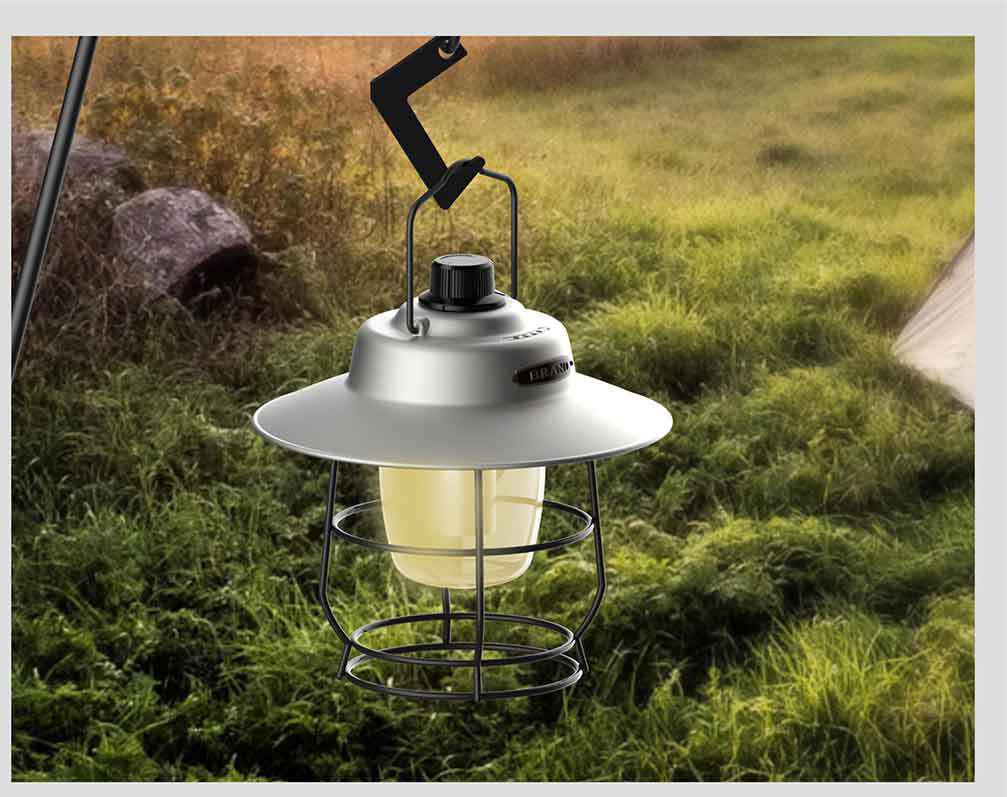 Rechargeable Retro Camping Light: Outdoor Hanging, Handheld Tent Illumination