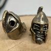 Древнегреческий шлем, солдаты, латунный нож, бусины, EDC, DIY, плетеные браслеты, шнурок, брелок, подвеска, аксессуары, мужские уличные инструменты, подвески, амулеты