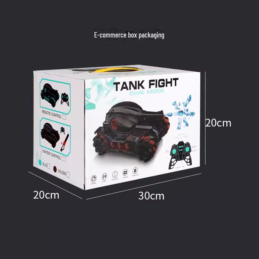 Children's Gesture-Sensing Remote Control Water Bomb Mecha Tank - Rechargeable 4WD Off-Road Car Toy for Boys