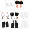 Faux Furs Cuffs Furry Wrist Bands Leg Warmers Wrist Cuffs Warmer Boot Cuffs for Women Party Cosplay Costumes Accessories