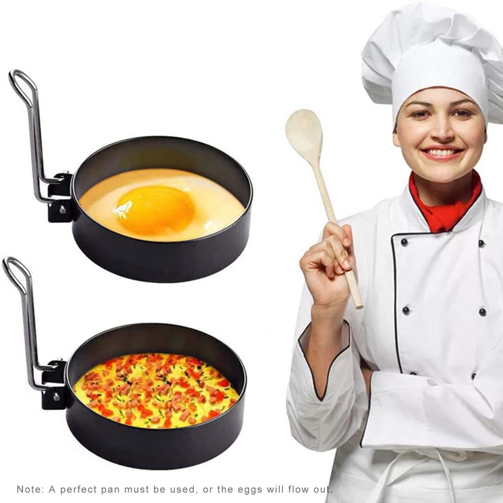 Egg Ring Round Egg Cooker Rings For Cooking Stainless Steel Non Stick Metal Circle Shaper Mold