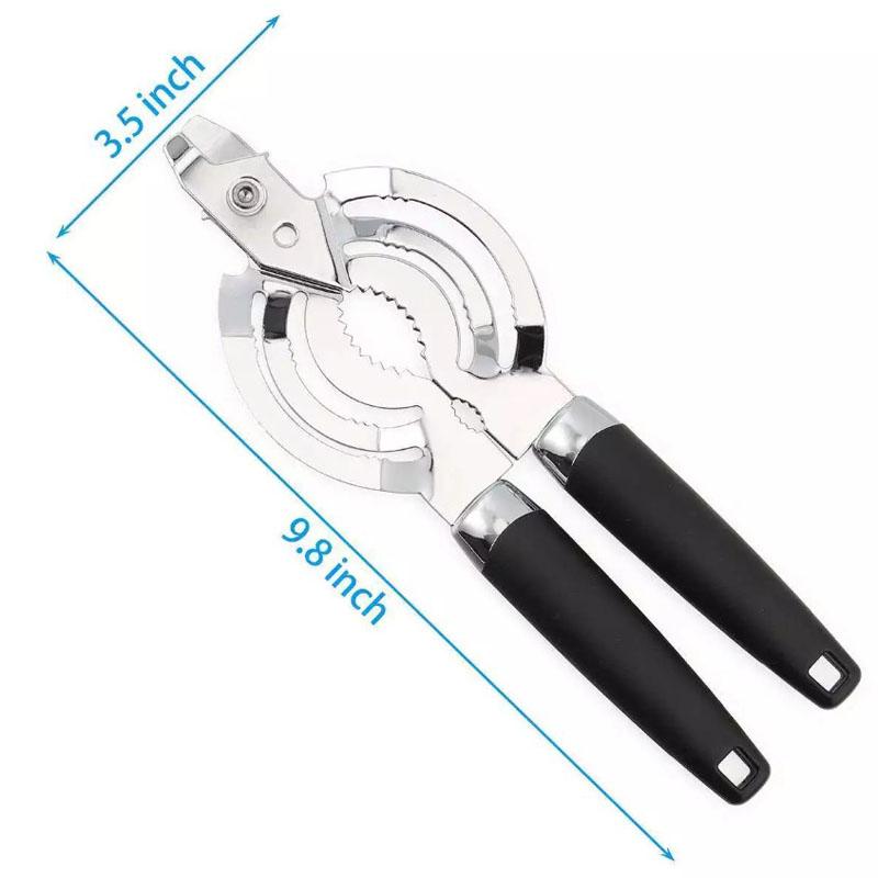 Открывалка для банок из нержавеющей стали, открывалка для бутылок для пожилых людей с артритом, слабые руки