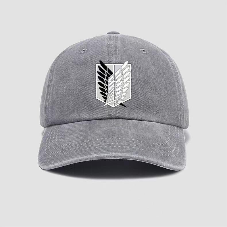 Washed printed cap, old hot-selling baseball cap, men's retro pure cotton cap, outdoor travel visor