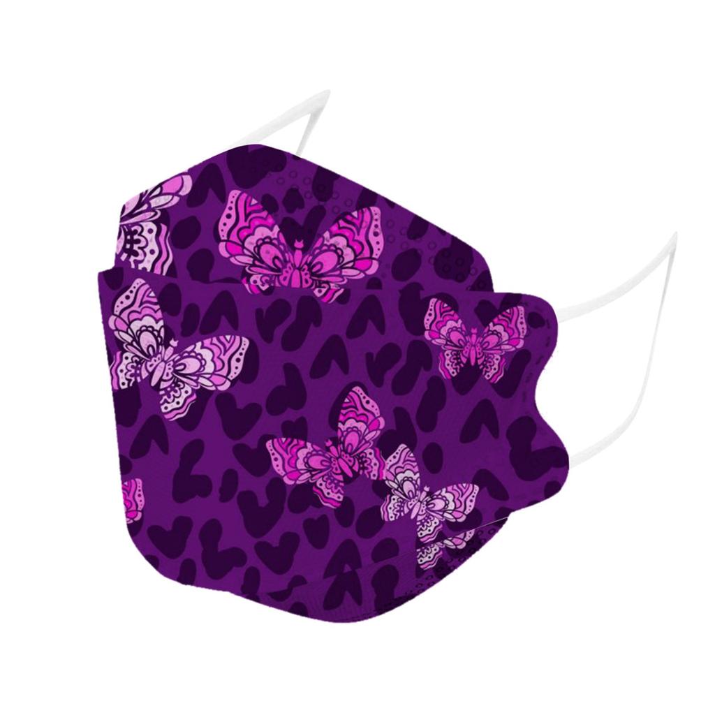 Взрослая леопардовая бабочка с принтом на открытом воздухе профилактическая маска для лица 