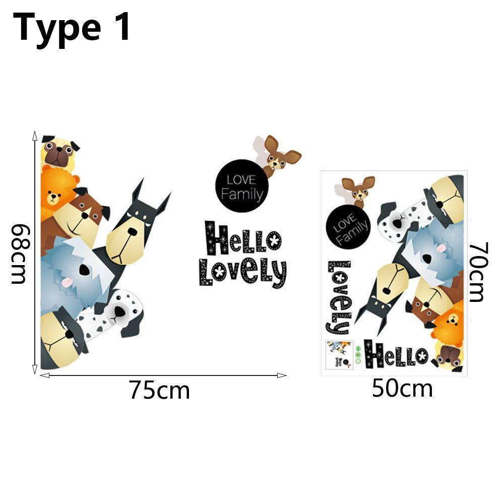 Украшения для дома, настенные наклейки для детской комнаты, наклейки на дверь, рисунок с изображением животных из мультфильмов, слон, жираф
