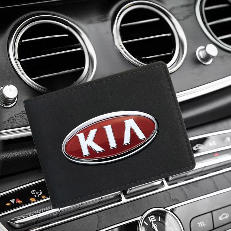 Leather Credit Card Case Car Driving Documents Protective Case For Kia Rio Ceed Sportage Cerato Soul Sorento K2 K5 K6 K7 K8 Flip